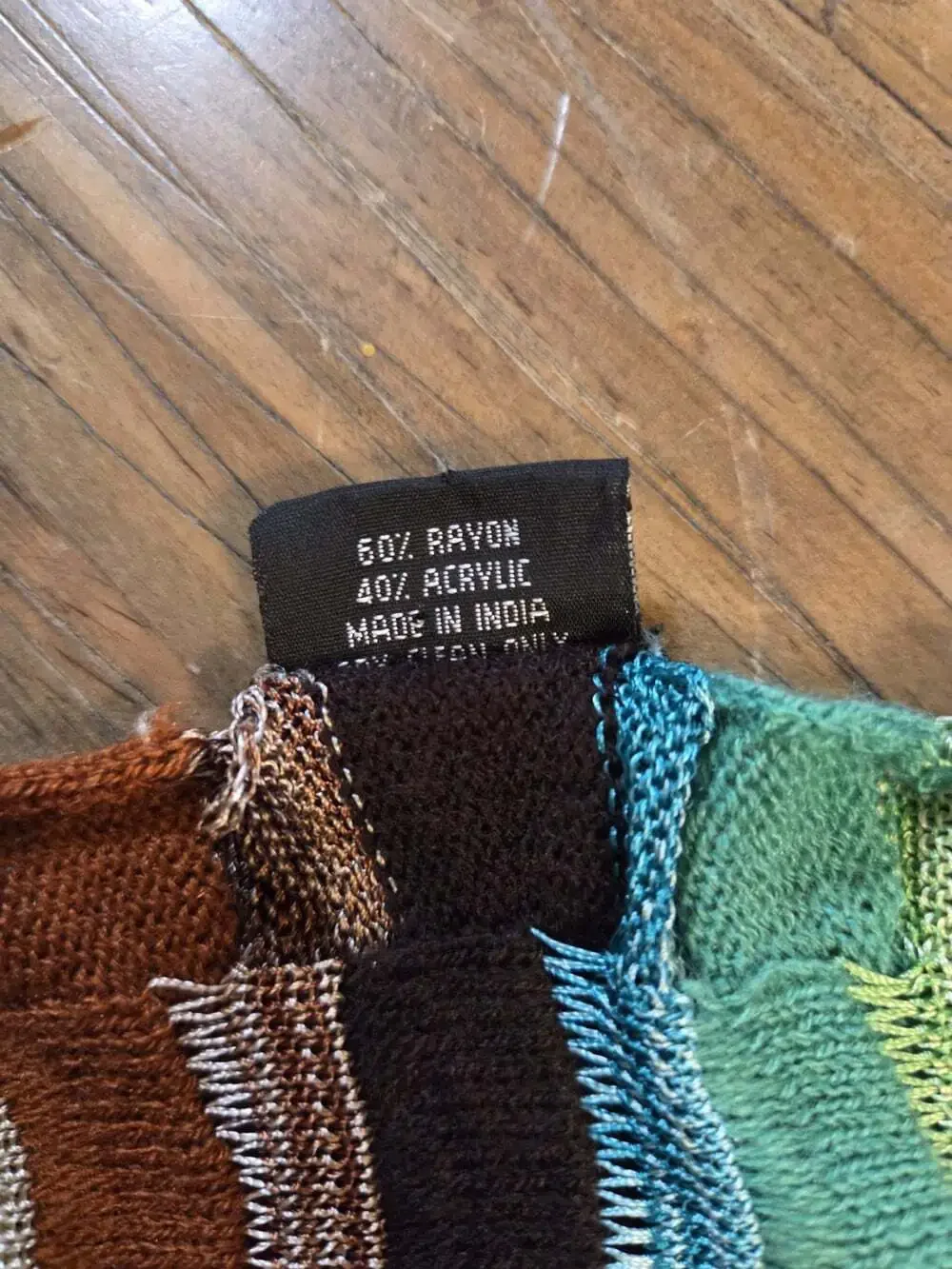 Cejon Multicolored Long Scarf